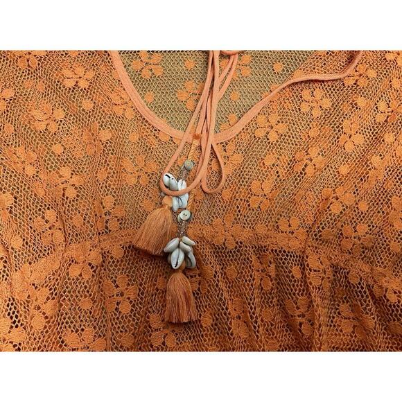 Free People Intimately Kokomo Beach Floral Lace Cover Up Medium NWT - Picture 4 of 13